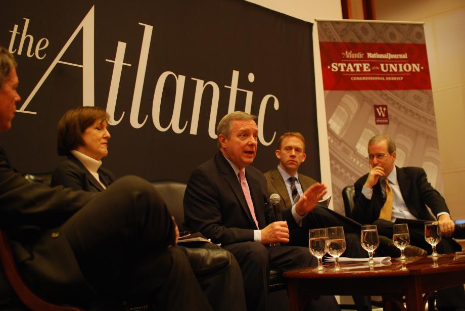Durbin discussed President Obama's State of the Union Address at a media roundtable hosted by The Atlantic and National Journal.